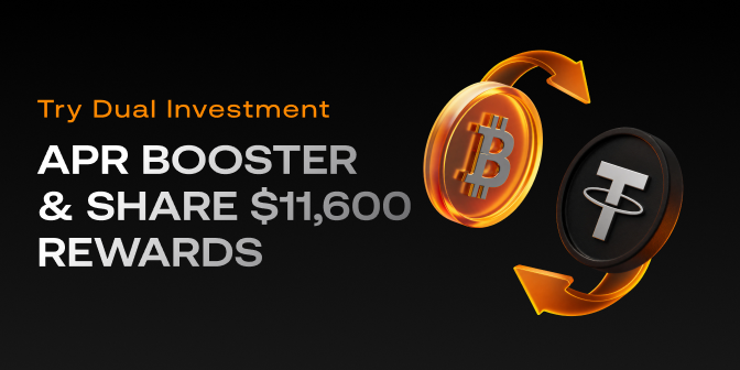 Dual Investment — Round 3 | 11,600 USDT Up for Grabs