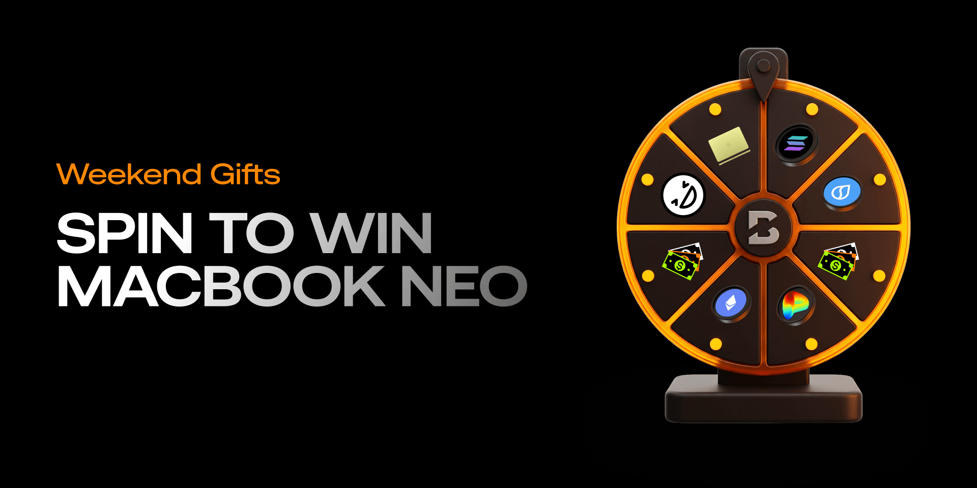 BloFin Weekend Gifts - Spin to Win MacBook Neo